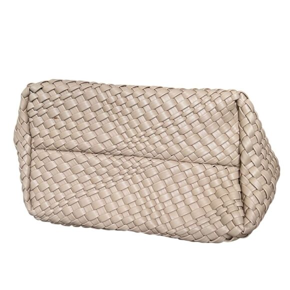 Hathaway Woven Tote Bag Warm Taupe - Picture 5 of 9